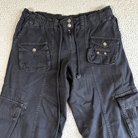 Free People Tahiti Cargo Wide Leg Low Rise Pant- Xs - Picture 2 of 9